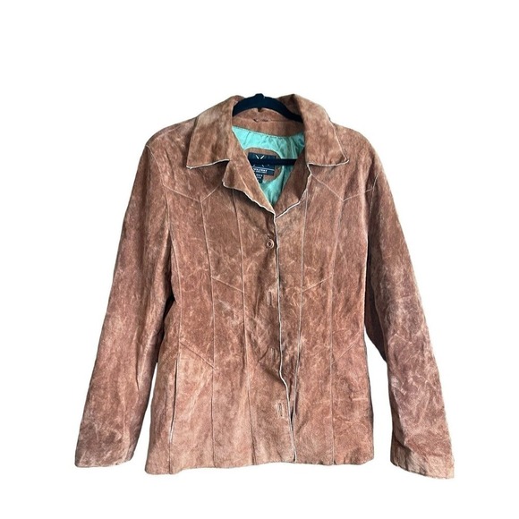 Wilsons Leather Maxima Brown Genuine Leather Jacket Women Size Large - Picture 2 of 8